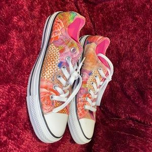 Rare Ladies Flower Print Converse Allstar